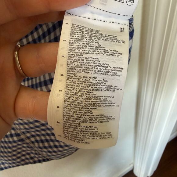 G-Star Raw Men's Short Sleeve Arc 3D Shirt Gingham Check Button Up Blue XXL - Picture 7 of 9